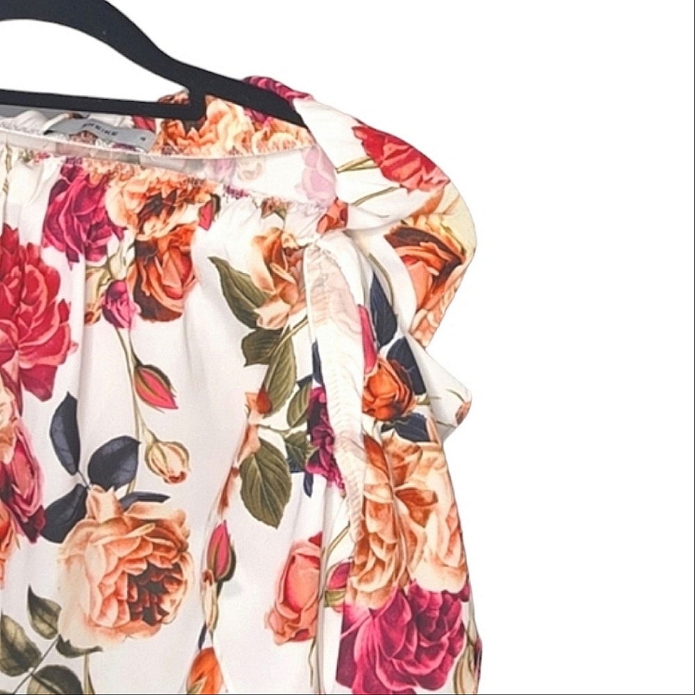 Sheike dress off shoulder mid length floral size 10 - Picture 11 of 16